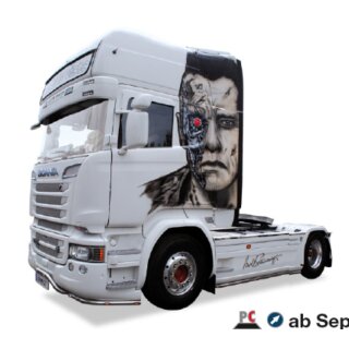 Herpa 920834 - 1:87 Scania R `13 Topline Zugmaschine "Arnold Schwarzenegger" (A)