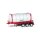 Herpa 076678 - 1:87 26 ft. Containerchassis mit Swapcontainer, weiß/rot