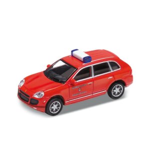 Vollmer 41688 - Spur H0 Porsche Cayenne Turbo, Feuerwehr, rot, Fertigmodell