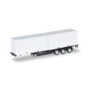 Herpa 076494-002 - 1:87 40 ft. Containerchassis Krone mit 2 x 20 ft. Container, Chassis schwarz