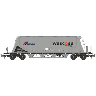 NME 503720 - Spur H0 WASCOSA Zementsilowagen Uacns "Wascosa-cemex", silber, Ep. 6 Betriebsnr. 3780 9326 039-6 Ep.6