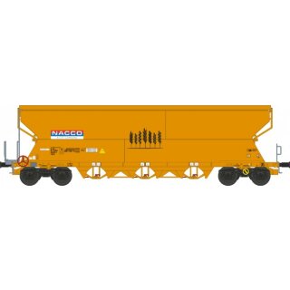 NME 511601 - Spur H0 NACCO Getreidewagen Tagnpps 101m³, orange, NACCO, 2. Betriebsnr. - NEUKONSTRUKTION Betriebsnr. 0764 xxx-x Ep.6