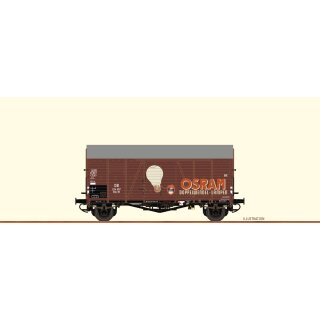 Brawa 47963 - Spur H0 DB GüterwagenGms30 "Osram" Ep.III