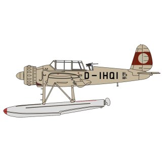 Herpa 81AC080S - 1:72 Arado AR196 D-IHQI Prototype 1938 (ohne Hakenkreuz)