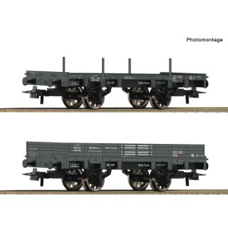 ROCO 67160 - Spur H0 2er-Set Offene Güterwagen KKStB Ep.II