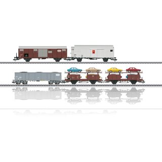 Märklin 46567 - Spur H0 SBB/CFF/FFS Güterwagen-Set zum Rangier-Krokodil Ce 6/8 II Ep.IV  Insider-Modell