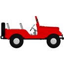 Brekina 58904 - 1:87 Jeep Universal, rot von Arwico