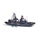 Busch 5485 - 1:87 "Bewegte Welten" See mit fahrendem Polizeiboot