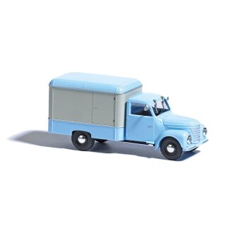Busch 52001 - 1:87 Framo V901/2 Koffer blau/weiß