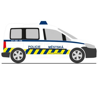 Rietze 52913 - 1:87 Volkswagen Caddy Bus ´11 Mestska Policie (CZ)