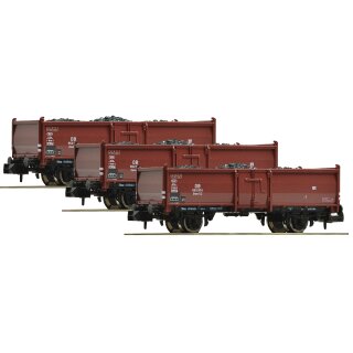 Fleischmann 820530 - Spur N DB 3tlg. Güterwagen Set Kohle E3      *2023*   Adventkalender