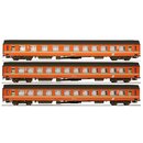 Jägerndorfer 90304 - Spur H0 ÖBB Personenwagen UIC-X orange Ep.III  3er-Set  (JC90304)