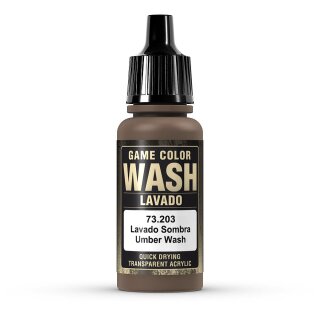 Vallejo 773203 -  Wash-Color, Umber Wash, 17 ml