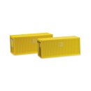 Herpa 053600-002 - 1:87 Zubeh&ouml;r Baucontainer, gelb...