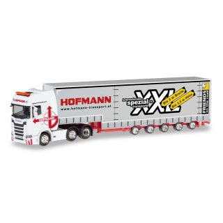Herpa 310109 - 1:87 Scania CS 20 Hochdach 6x2 Volumen-Sattelzug "Hofmann" (A)