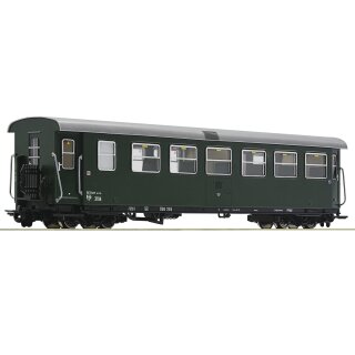 ROCO 34032 -- Spur H0e ÖBB Personenwagen vierachsig 2. Klasse B4ip/s 3104 Waidhofen REV Pn 10 10 83 Ep.IV  kein geändertes WC, 1912/s Drehgestelle