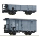 ROCO 34559 - Spur H0e R&Uuml;KB 2er-Set G&uuml;terwagen Ep.I