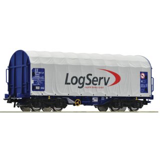 ROCO 76451 - Spur H0 DB Logserv Schiebeplanenwagen Shimmns "Logserv" Ep.VI   *2023*