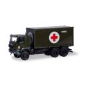 Herpa 746519 - 1:87 Iveco Trakker 6x6 Abrollcontainer-LKW...