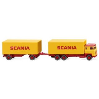 Wiking 45702 - 1:87 Scania 111 Kofferhängerzug "SCANIA"