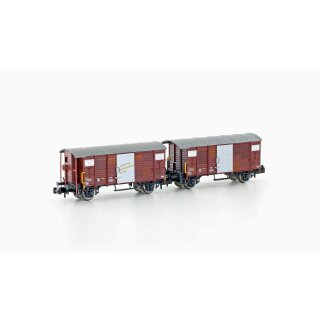 Hobbytrain 24202 - Spur N 2er Set gedeckte Güterwagen K2 SBB, Ep.IV (H24202)
