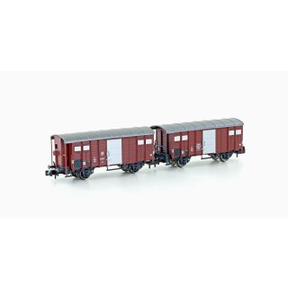 Hobbytrain 24250 - Spur N 2er Set gedeckte Güterwagen K3 SBB, Ep.III (H24250)