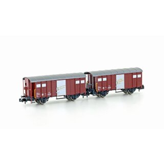 Hobbytrain 24251 - Spur N 2er Set gedeckte Güterwagen K3 SBB, Ep.IV (H24251)