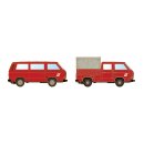 Lemke Minis 4331 - 1:160 VW T3 &Ouml;BB Bus + DoKa Plane...