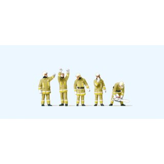 Preiser 10772 - Figurensatz Exklusivserie 1:87 "Feuerwehrmänner in moderner Einsatzkleidung. Uniformfarbe beige. Technische Hilfeleistung"