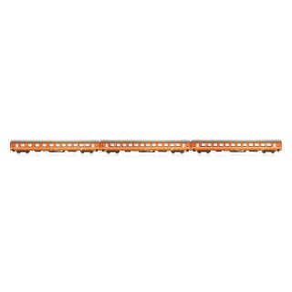Jägerndorfer 61302 - Spur N 3 tlg UIC-X Reisezugw. 1/2Kl. orange (JC61302)