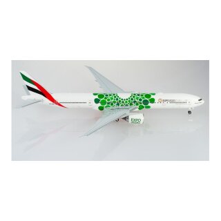 Herpa 570664 - 1:200 Emirates Boeing 777-300ER Expo 2020 Dubai ‚Sustainability‘