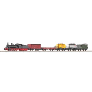 Piko 57123 - Spur H0 analoges Startset Güterzug Dampflok G7 + 5 Wg. A-Gleis & B III   *VKL2*