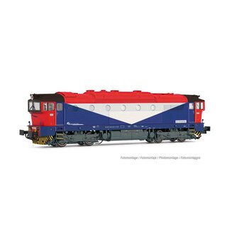 Rivarossi HR2845 - Spur H0 F.U.C, Diesellok DE.520 blau-rot-weisser Lack. Epo.VI