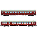 Rivarossi HR4309 - Spur H0 DR, &quot;Pannonia-Express&quot;, 2-Set (WR, WLAB),rot, Epo.IV
