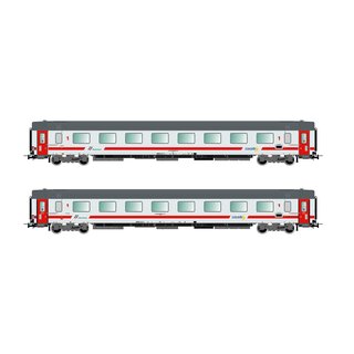 Rivarossi HR4315 - Spur H0 FS, 2-Set, Reisezugwagen 2.Kl. Gran Confort 85, Progetto 901, "InterCity Giorno", Ep. VI