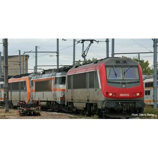 Jouef HJ2397 - Spur H0 SNCF, Elektrolok BB 36005, rot/grau "Charleroi / Hirson", Epo. V DCC Sound