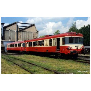 Jouef HJ2610 - Spur H0 SNCF, 2tlg.Dieseltr. X 4500,rot-creme,Ep.III-IV