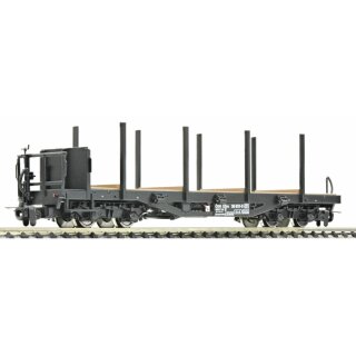 ROCO 34580 -- Spur H0e ÖBB Rungenwagen vierachsig schwarz unverbreitert SSm/s 36 851-9 Ybbstalbahn Ep.IV/Ep.V  unbeladen
