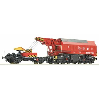 ROCO 73036 -- Spur H0 ÖBB Eisenbahndrehkran EDK 750 Ep.V  umfangreiches digitales Funktionsmodell mit Antrieb und Sound  * Restmenge *