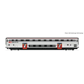 ROCO 74493 - Spur H0 SBB Doppelstockwagen IC 2020 A Ep.VI