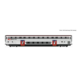 ROCO 74496 - Spur H0 SBB Doppelstockwagen IC 2020 B #2 Ep.VI
