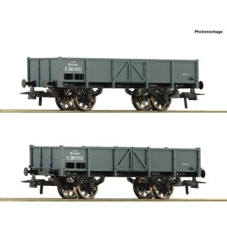 ROCO 76048 - Spur H0 KKSTB/BBÖ 2er Set Güterw. kkStB Ep.I   *auch 2022 zum 2021er Preis*