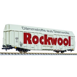 Liliput 235814 - Spur H0 Großräumiger Güterwagen, Hbbks, DB, "Rockwool", Ep.V (15,88m) (L235814)