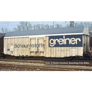 Liliput 265808 - Spur N Großräumiger Güterwagen, Hbks, DB, "Schaumstoffe greiner", Ep.IV (14,99m) (L265808)