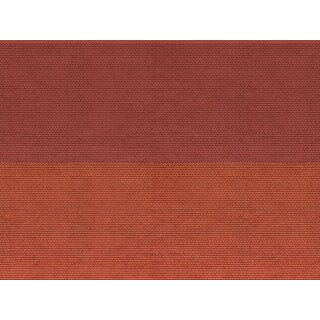 Noch 56970 - Spur N 3D-Kartonplatte “Biberschwanz” rot
