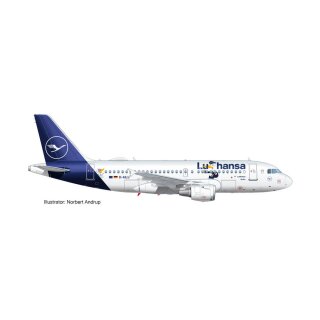 Herpa 612722 - 1:100 Lufthansa Airbus A319 "Lu" – D-AILU "Verden"