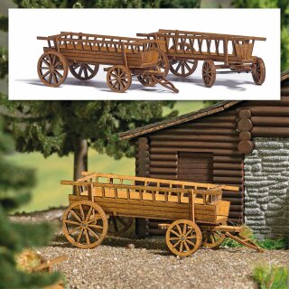 Busch 1385 - 1:87 2 Heuwagen H0