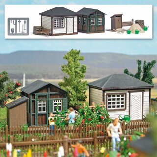 Busch 1616 - 1:87 Gartenlauben Set 1 H0