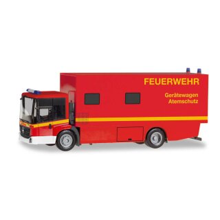 Herpa 095723 -- 1:87 Mercedes-Benz Econic Koffer-LKW "Feuerwehr Gerätewagen Atemschutz"