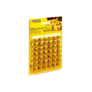 Noch 07043 - Spur G,0,H0,TT,N,Z Grasbüschel Mini-Set XL “blühend” gelb veredelt, 42 Stück, 9 mm